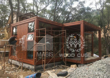 Casa minúscula prefabricada modificada para requisitos particulares del tamaño con el marco de acero ligero galvanizado Q550
