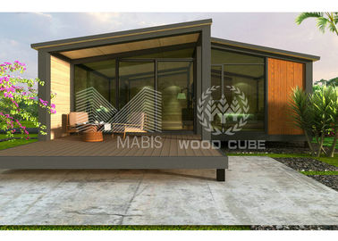 Apartamentos modulares modernos del diseño de madera, hogares prefabricados con dos dormitorios del día de fiesta